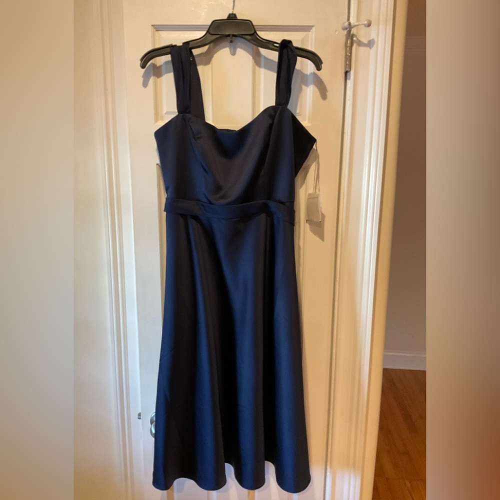 NWT David’s Bridal Navy Blue Cocktail Dress 12